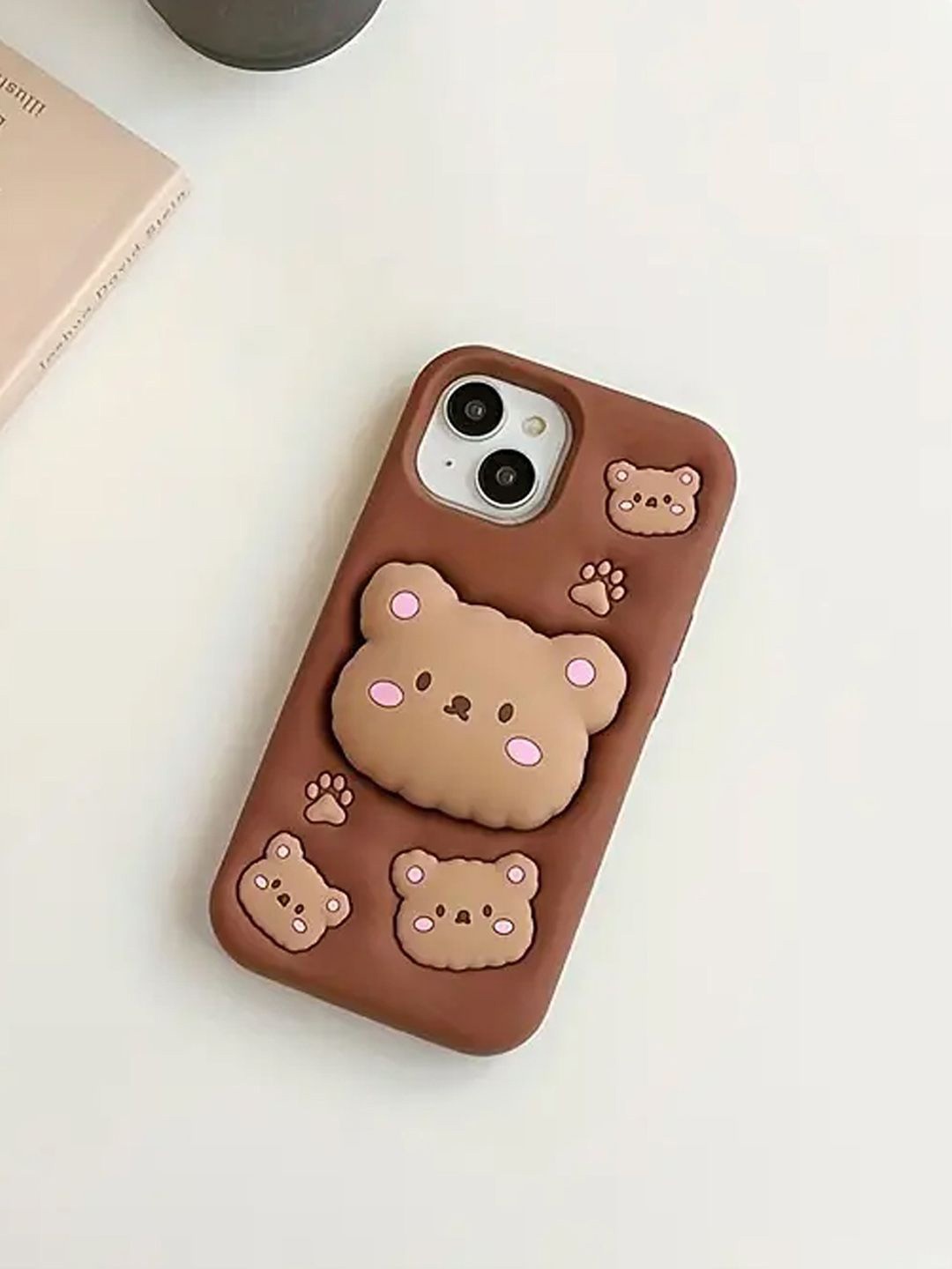 

TREEMODA Quirky Printed iPhone 12 Back Case Mobile Accessories, Brown