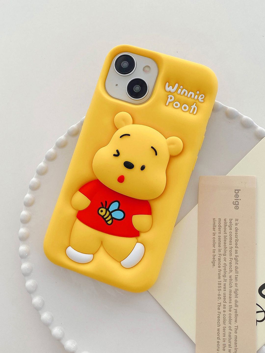 

TREEMODA Cartoon Characters Printed iPhone 15 Back Case Mobile Accessories, Yellow