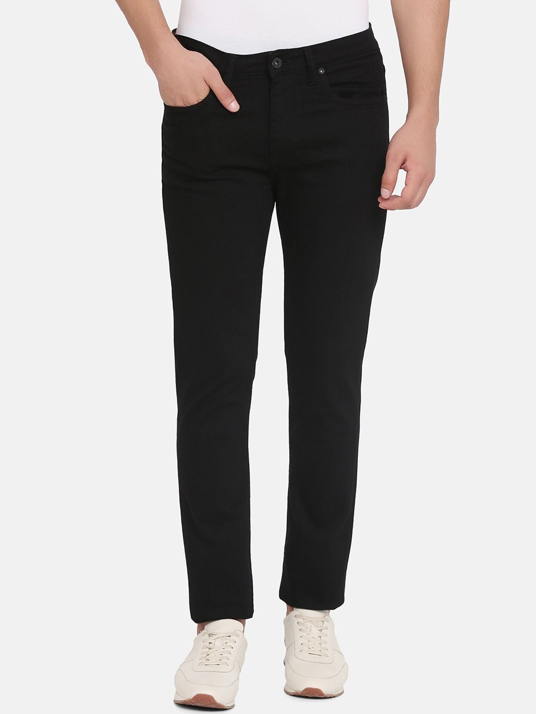 

Blackberrys Men Urban Slim Slim Fit Low-Rise Jeans, Black