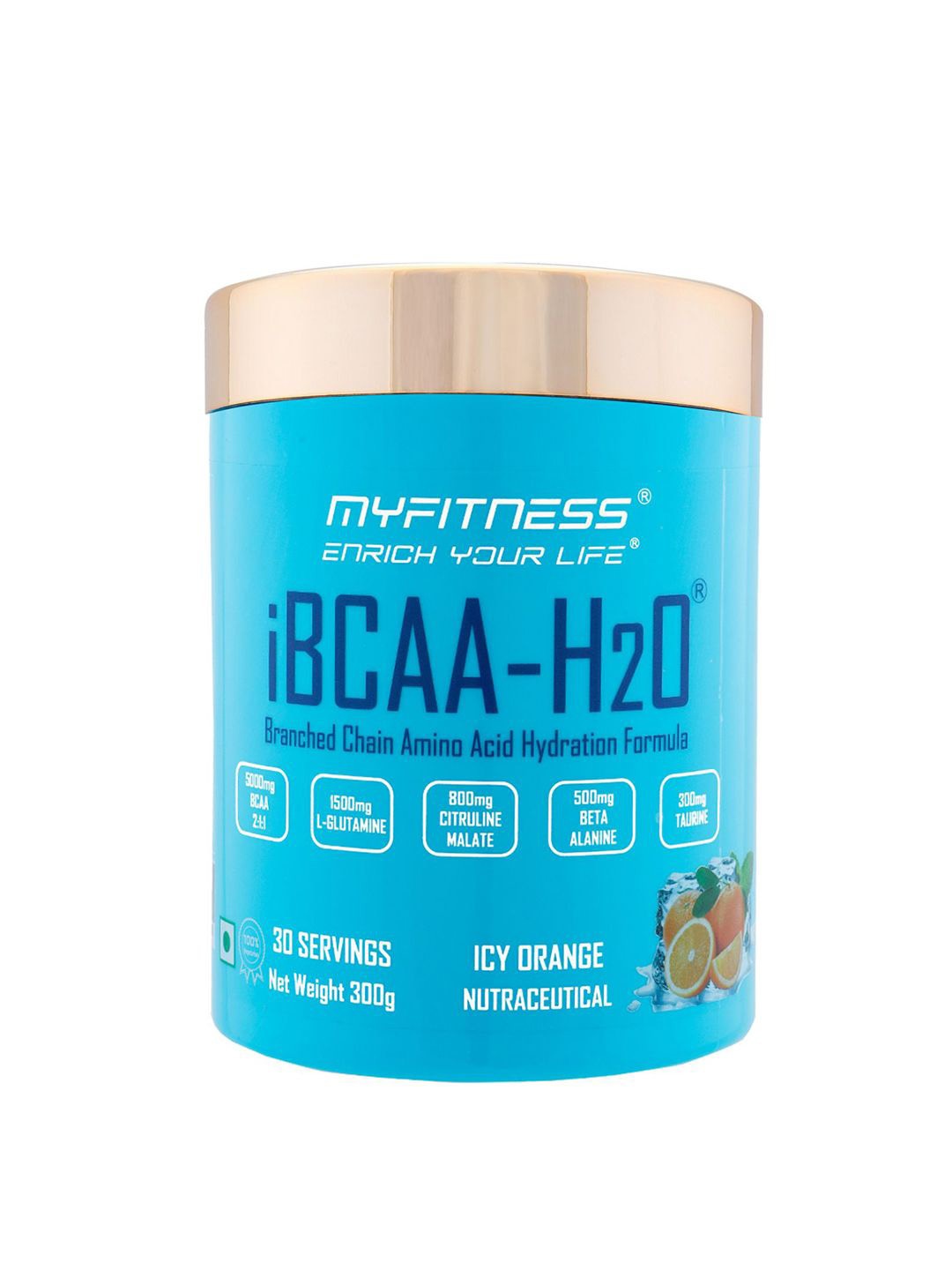 

Myfitness !BCAA-H20 Branched Chain Amino Acid Hydration Formula-300g, Blue