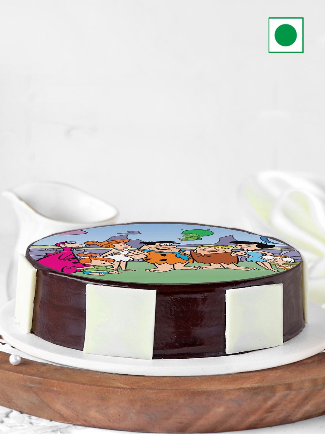 

IGP Chocolate Flavour Eggless Round Cake 500g, Brown