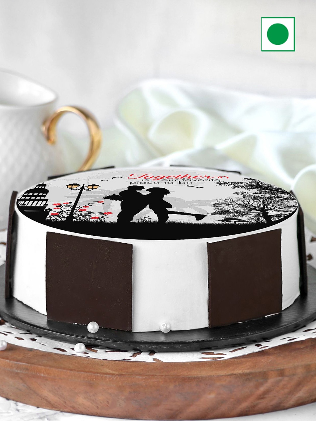 

IGP Chocolate Flavour Eggless Round Cake 500g, Brown