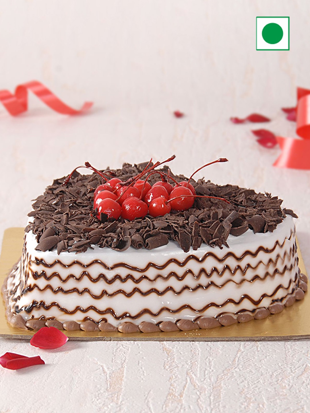 

IGP Black Forest Flavour Eggless Round Cake 1Kg