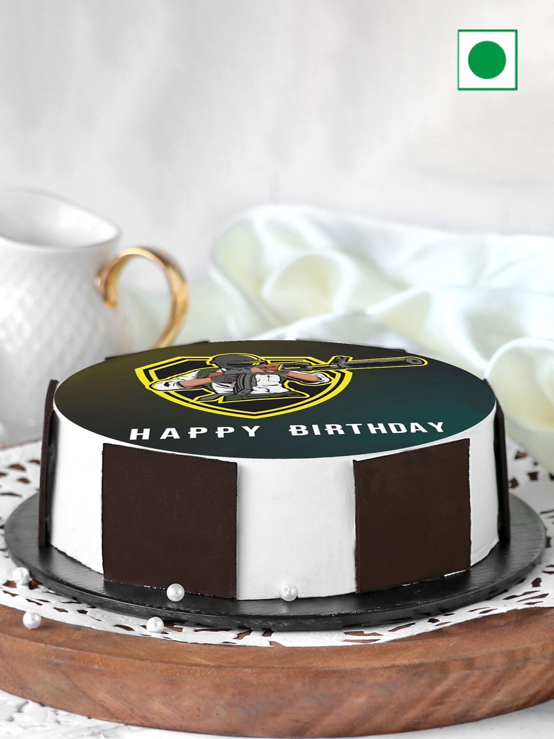 

IGP Black Forest Eggless Round Cake-Half kg