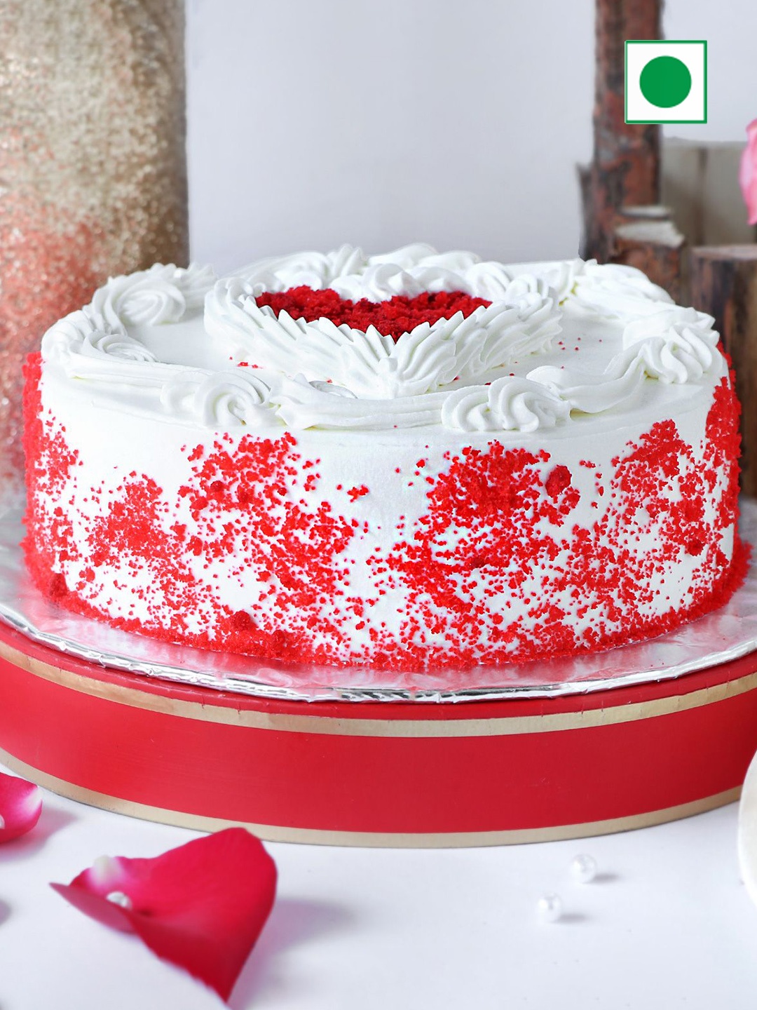 

IGP Red Velvet Eggless Round Cake - 500 Gm