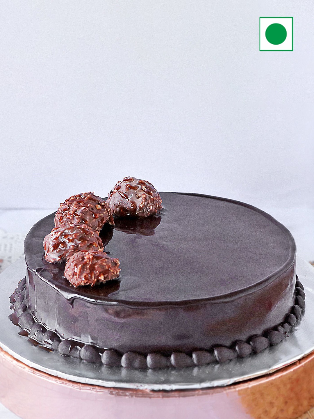 

IGP Choco Paradise Cake Eggless Round - 500gm, Brown