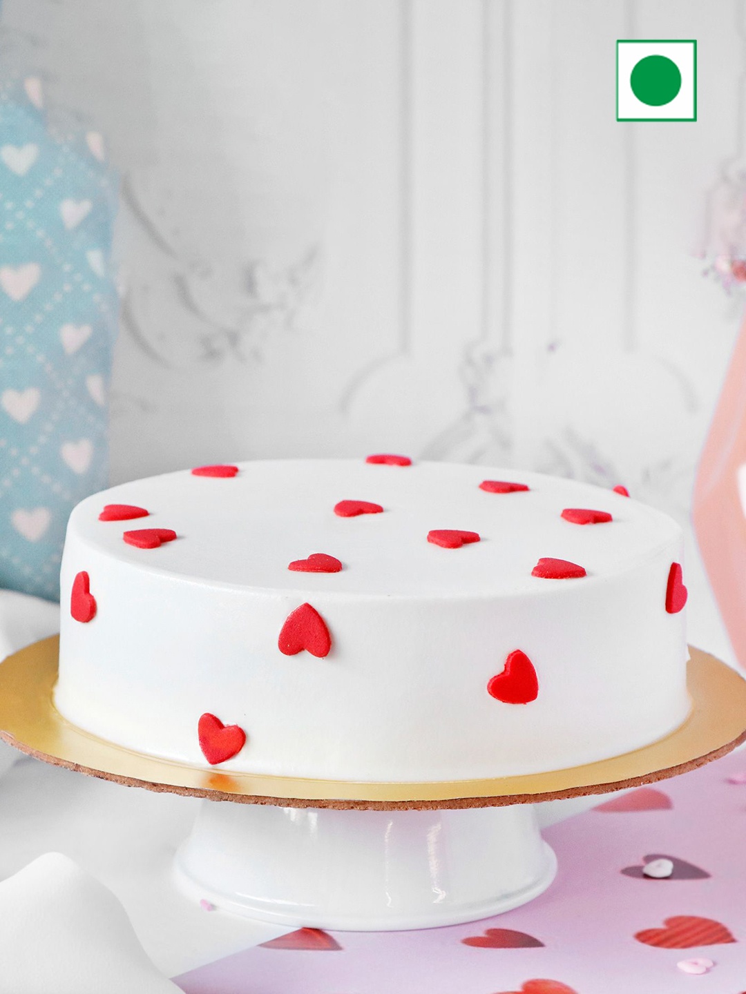 

IGP Chocolate Flavour Eggless Round Cake - 1kg, White