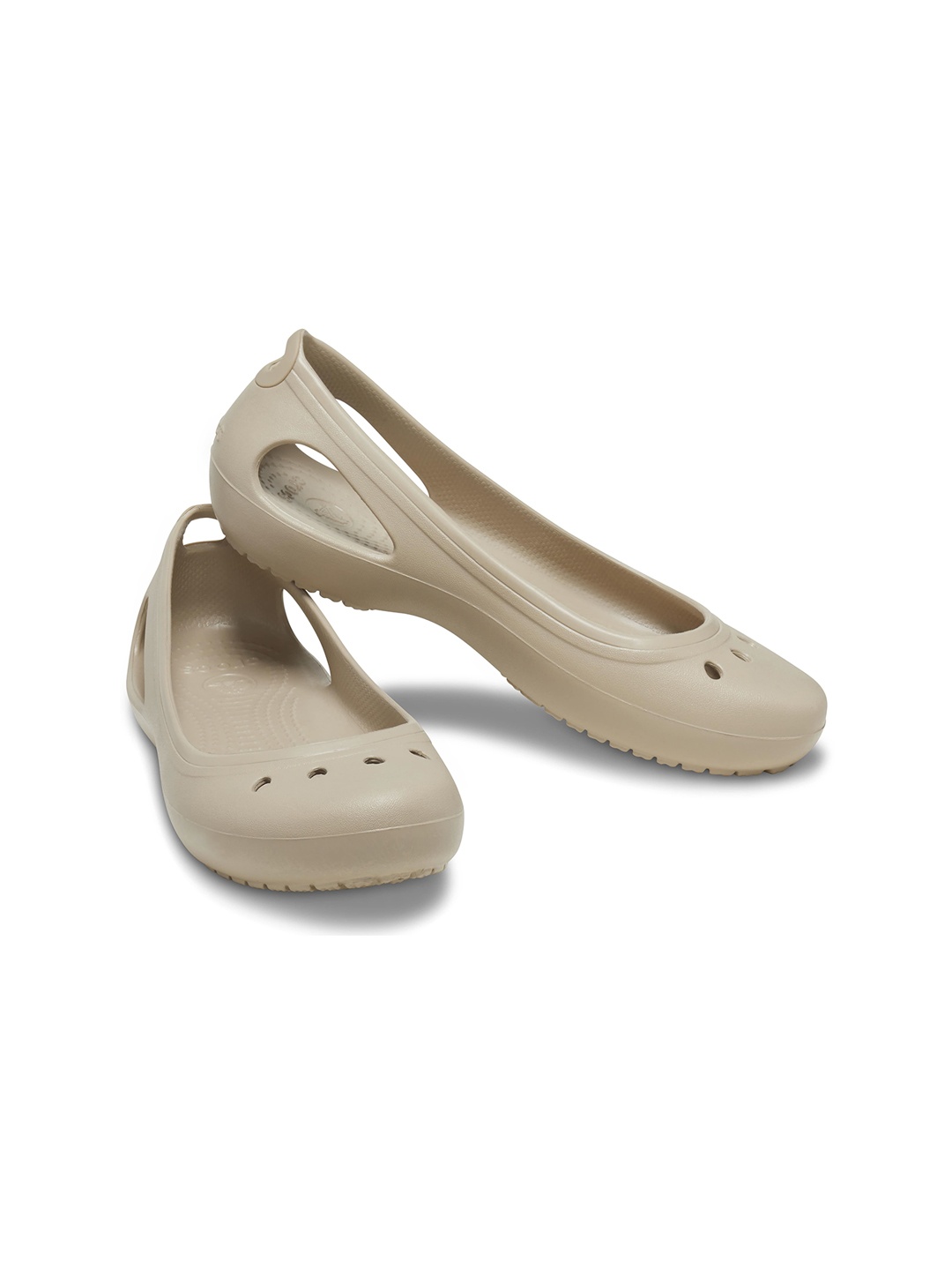 

Crocs Women Croslite Ballerinas Flats, Beige