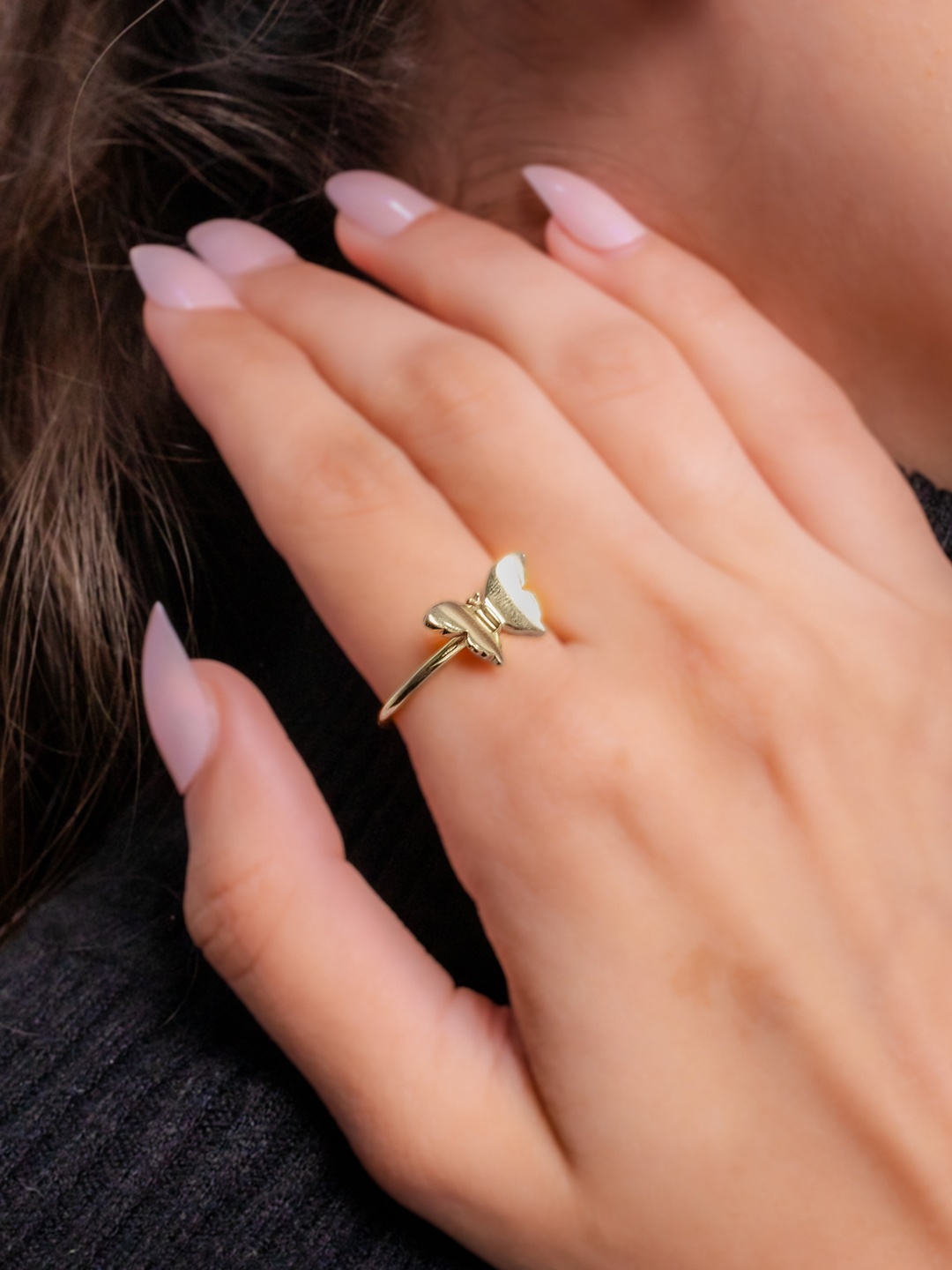 

Mabel 925 Sterling Silver 18KT Gold Plated Finger Ring