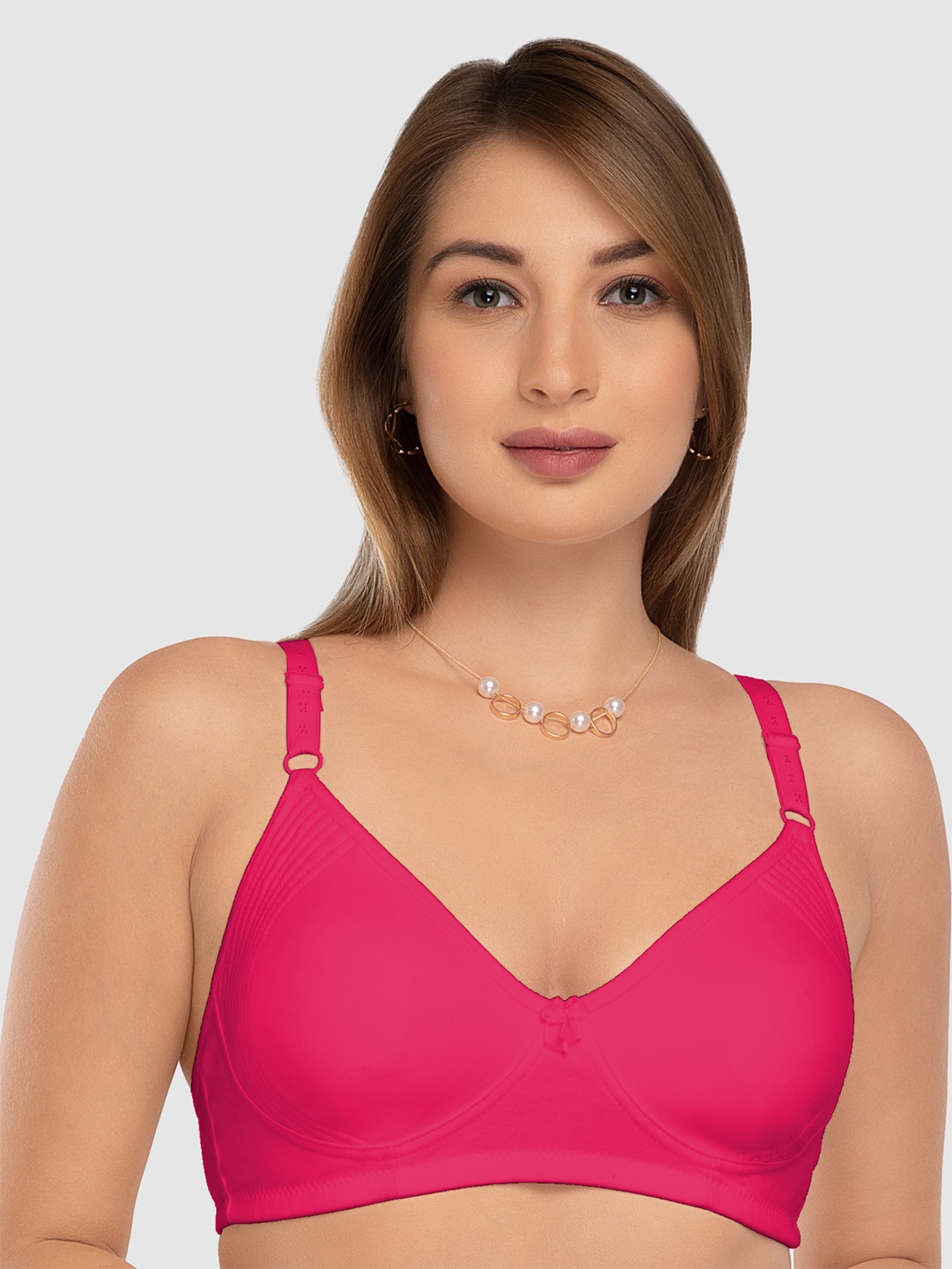 

Daisy Dee Full Coverage Cotton Lightly Padded T-shirt Bra, Red