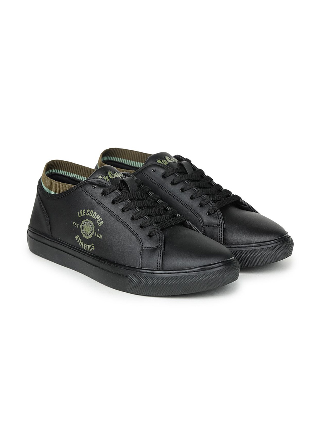 

Lee Cooper Men Lace-Ups Everyday Lightweight Sneakers, Black