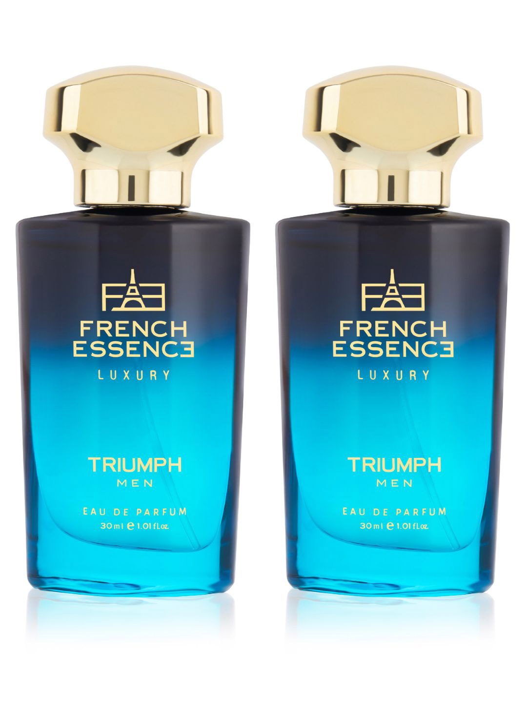 

FRENCH ESSENCE Triumph Men Set Of 2 Eau de Parfum-30ml Each, Blue