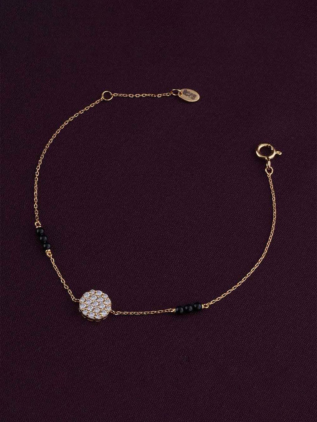 

PALMONAS Classic 18K Gold-Plated Cubic Zirconia Studded Wraparound Bracelet