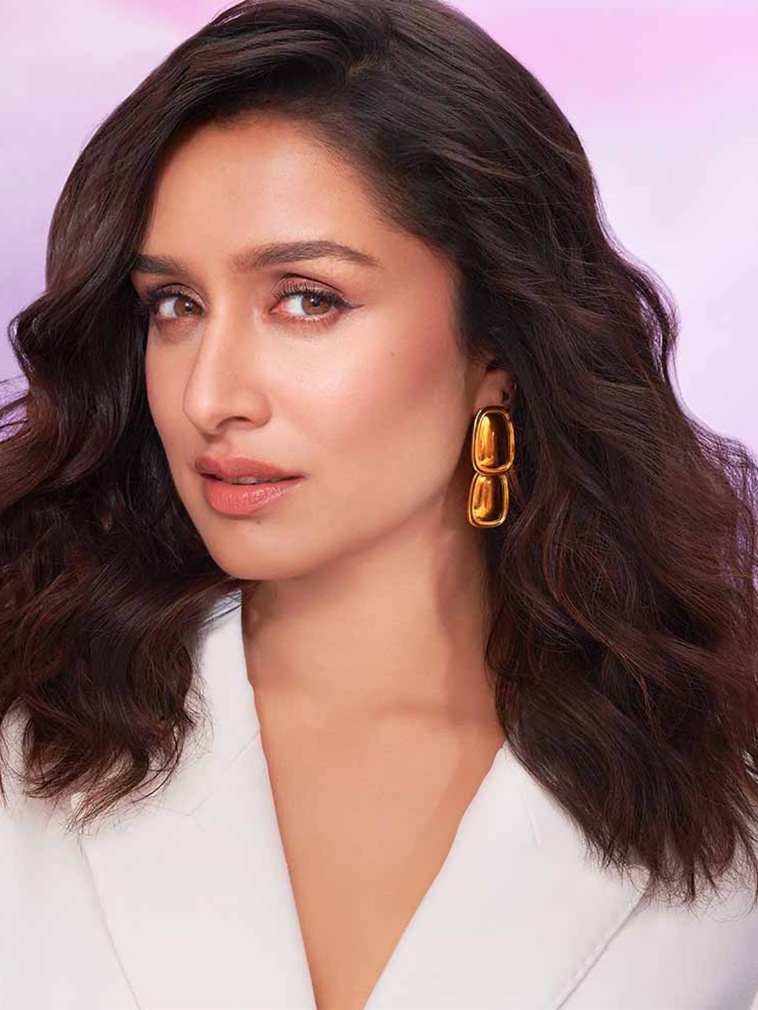

PALMONAS Gold Plated Teardrop Shaped Drop Earrings