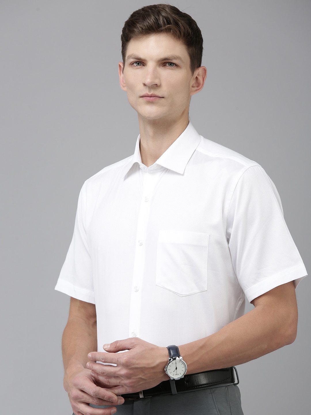 

Van Heusen Custom Fit Pure Cotton Formal Shirt, White