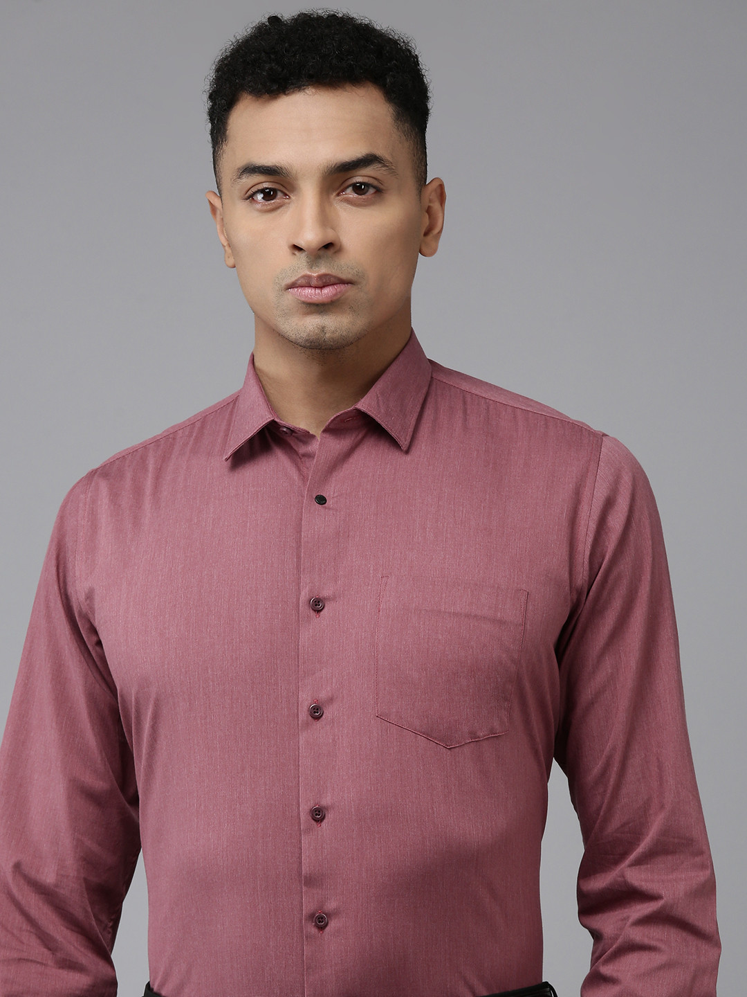 

Van Heusen Slim Fit Opaque Formal Shirt, Maroon