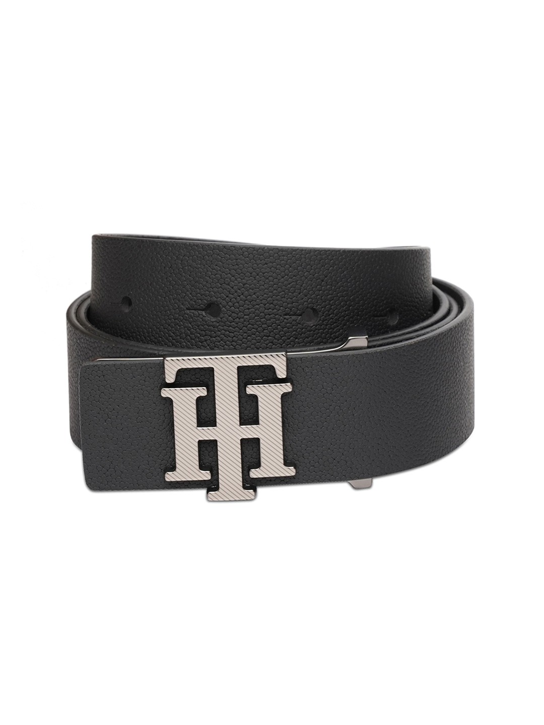 

Tommy Hilfiger Men Textured Leather Formal Belt, Black