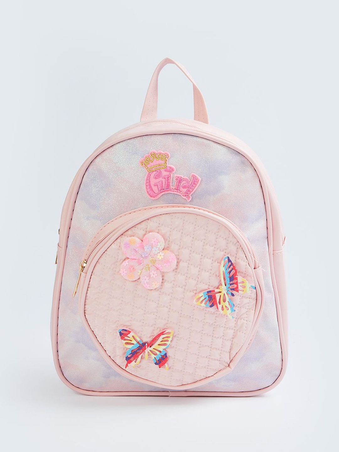 Ginger by Lifestyle Printed Shopper Shoulder Bag, Pink