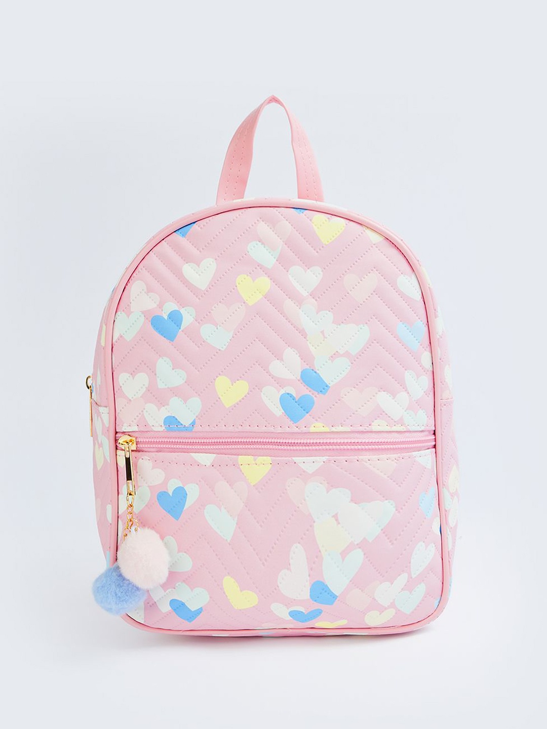 

Ginger by Lifestyle Geometric Printed Shopper Sling Bag with Cut Work, Pink