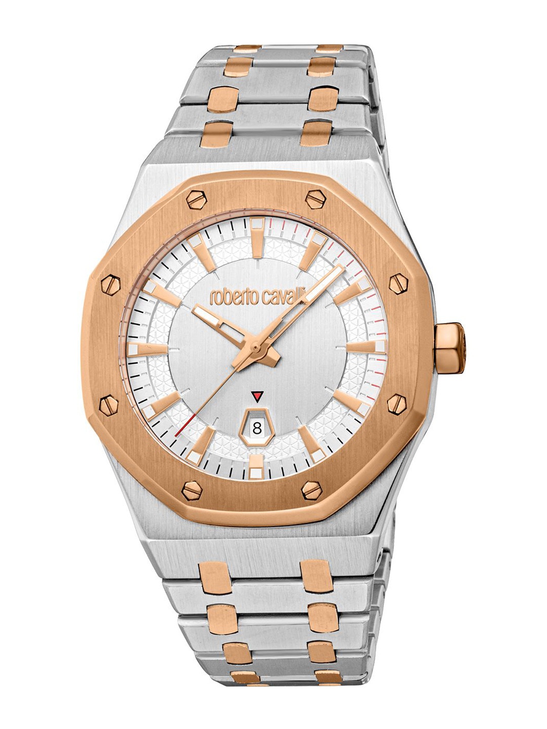 

Roberto Cavalli Women Embellished Dial & Stainless Steel Bracelet Style Straps Analogue Watch RC5G102M0085, Multi