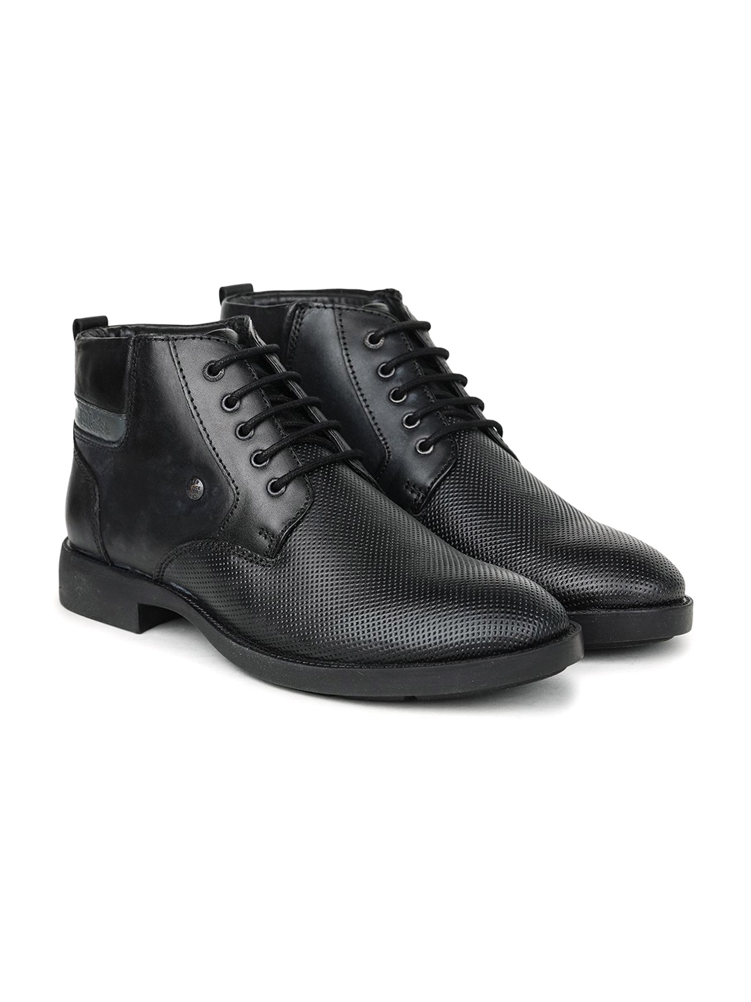 

Lee Cooper Men Block Heel Regular Boots, Black