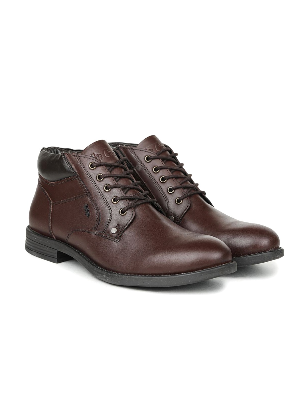 

Lee Cooper Men Block Heel Regular Boots, Brown