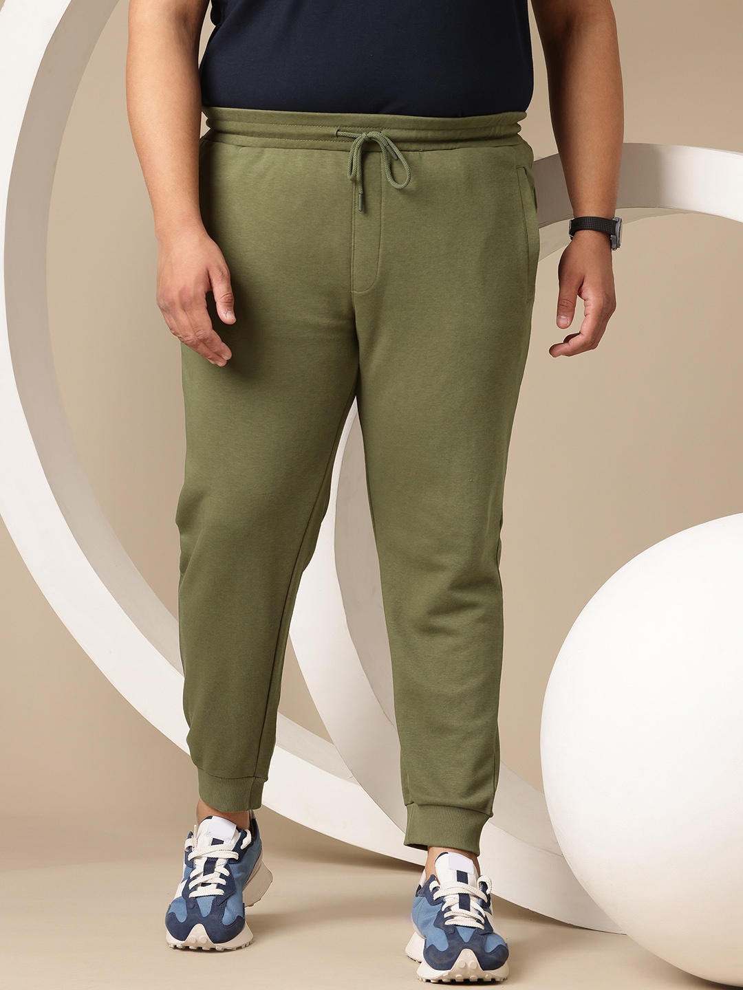 

Sztori Men Plus Size Terry Joggers, Olive