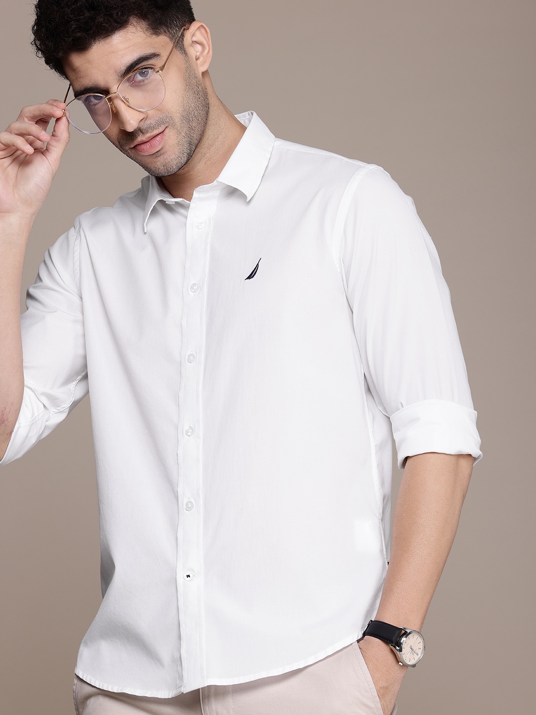 

Nautica Slim Fit Casual Shirt, White