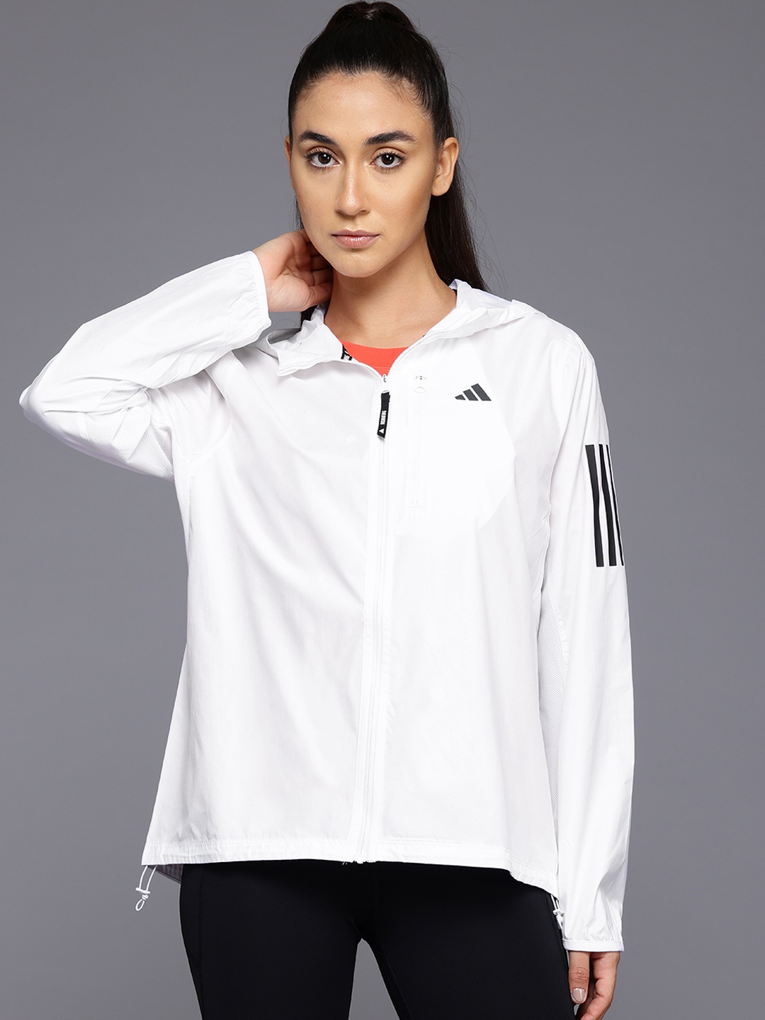 

ADIDAS Own The Run Hooded Jacket, White