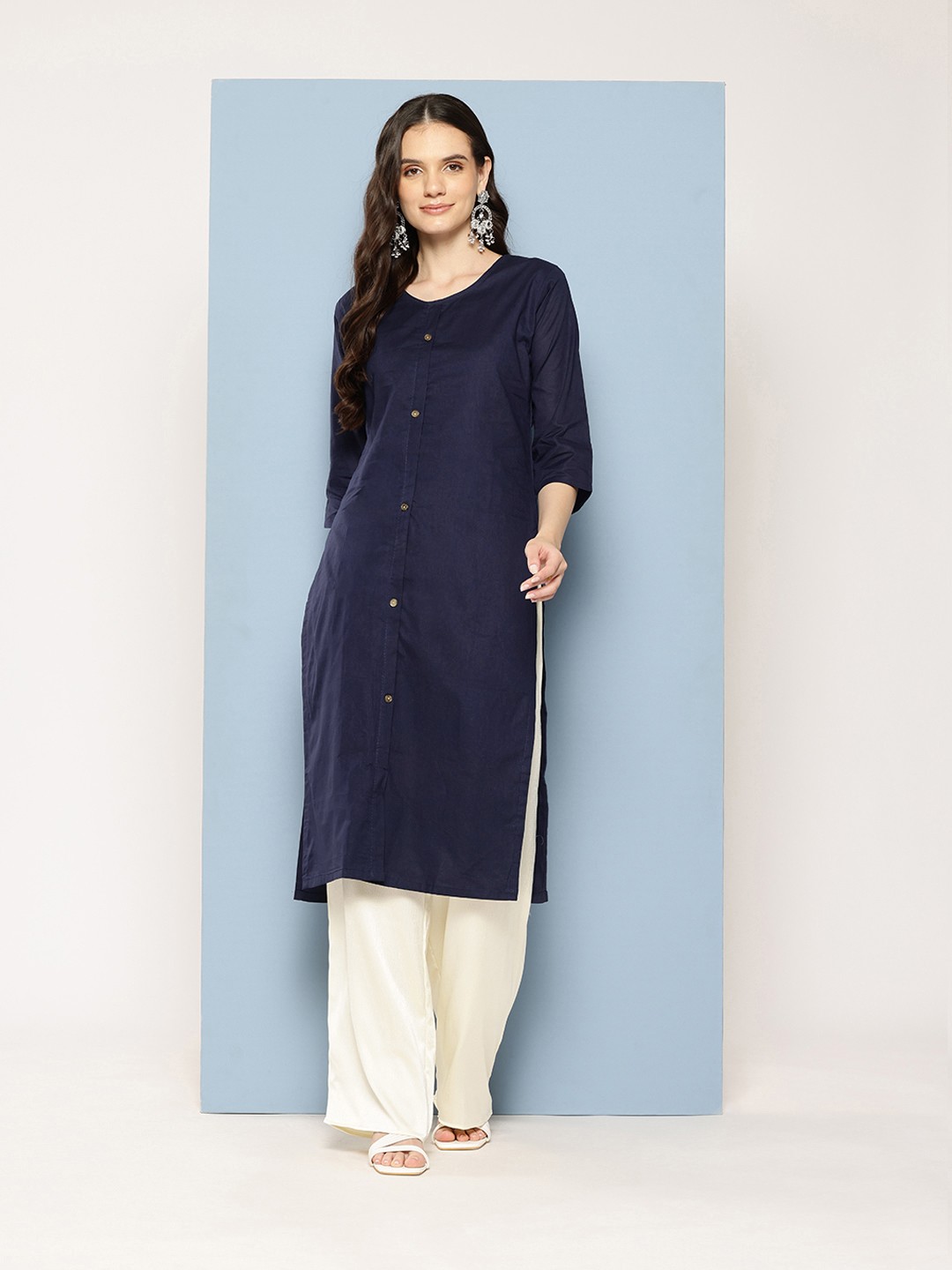 

Aarika Women Kurta, Navy blue