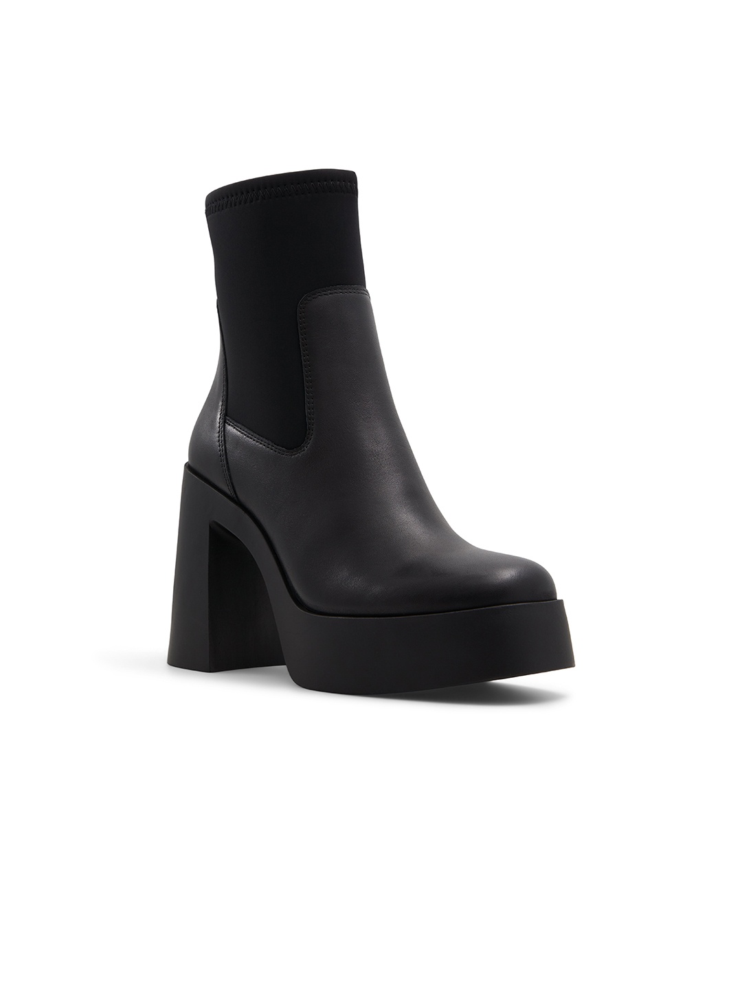 

ALDO CHEVIEL Women Block-Heeled Regular Ankle Boots, Black