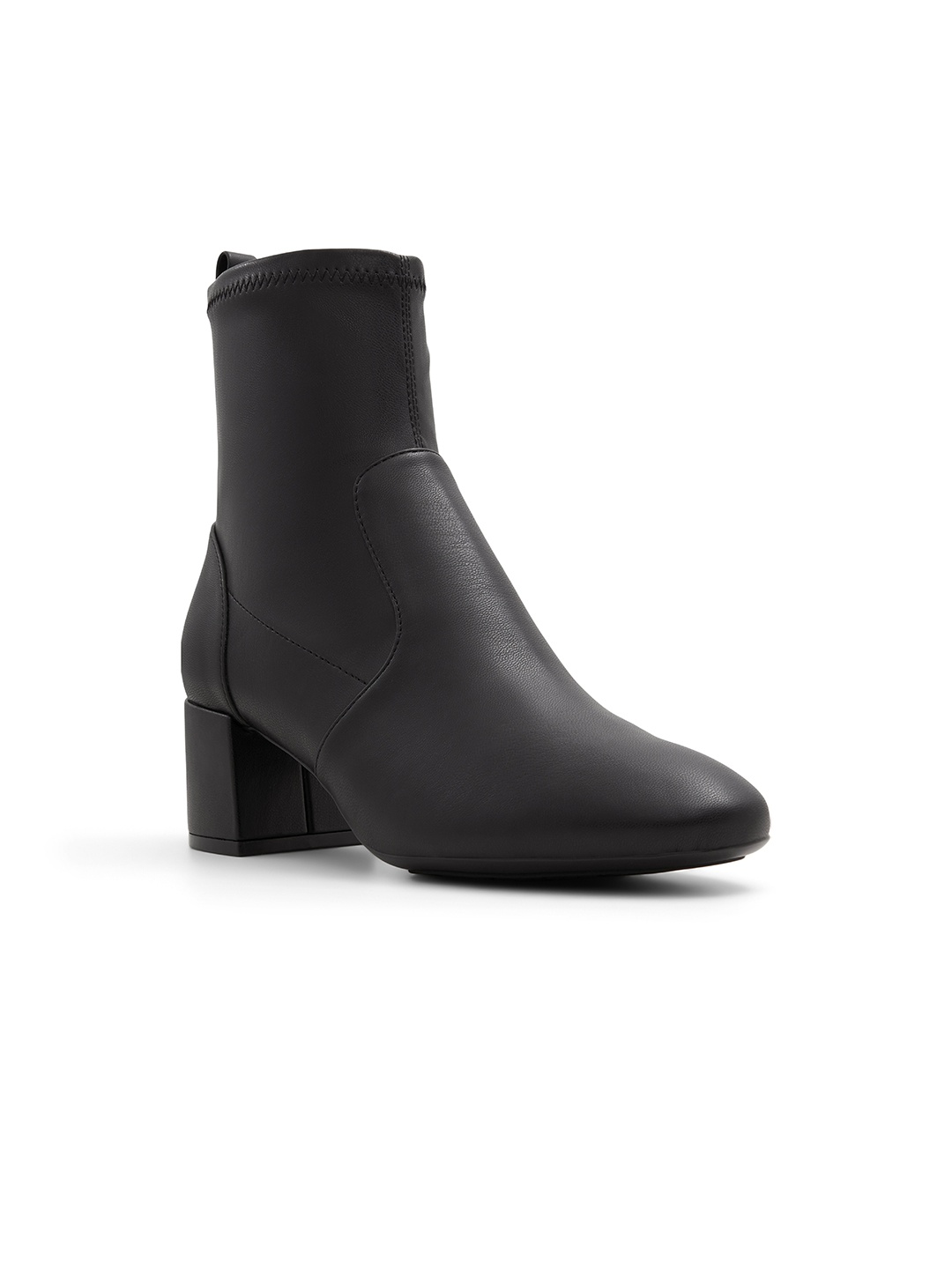 

ALDO TIRGUS Women Round Toe Block-Heeled Regular Ankle Boots, Black