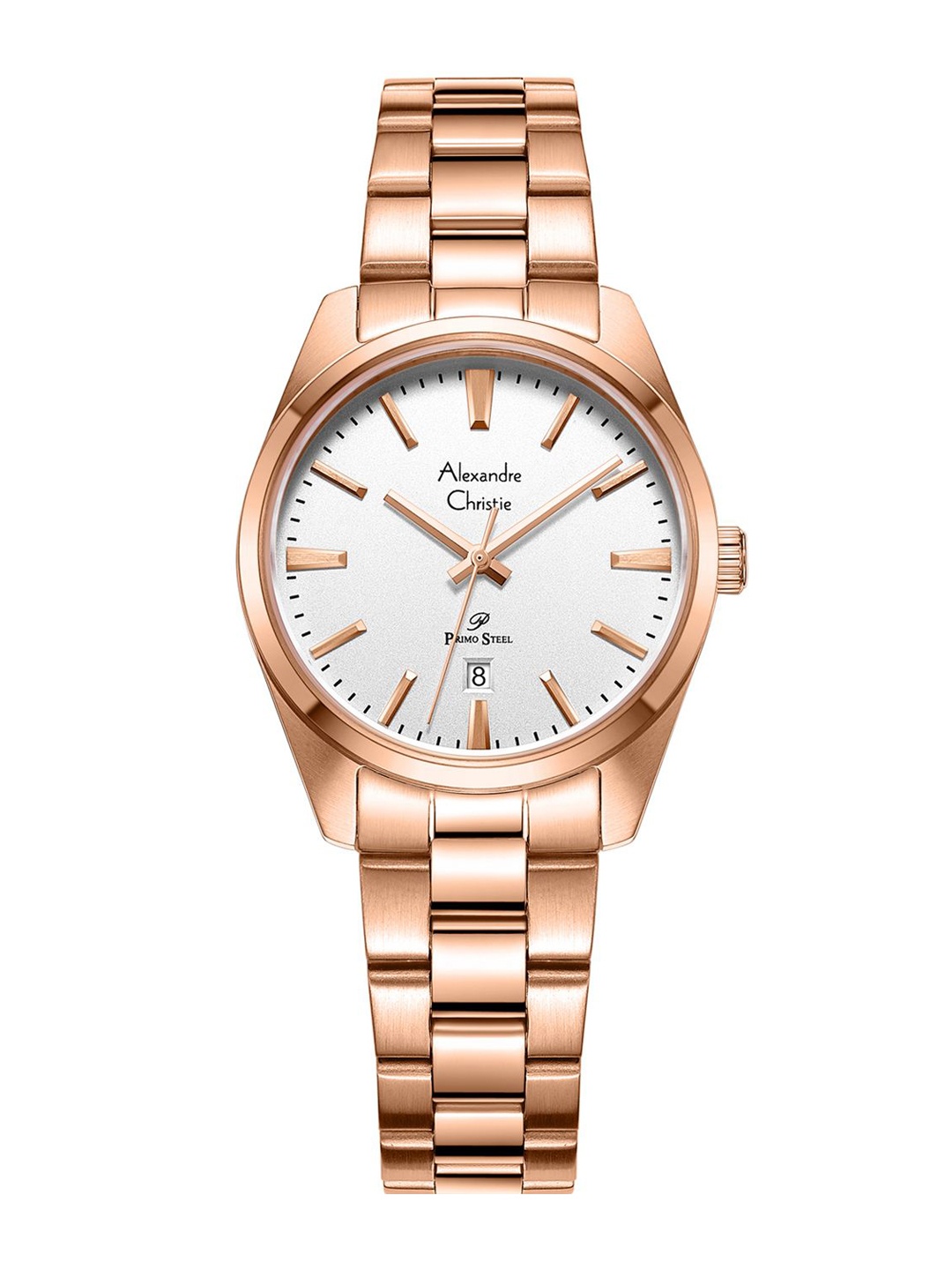 

Alexandre Christie Women Dial & Stainless Steel Straps Analogue Watch 1035LDBRGSL, Rose gold