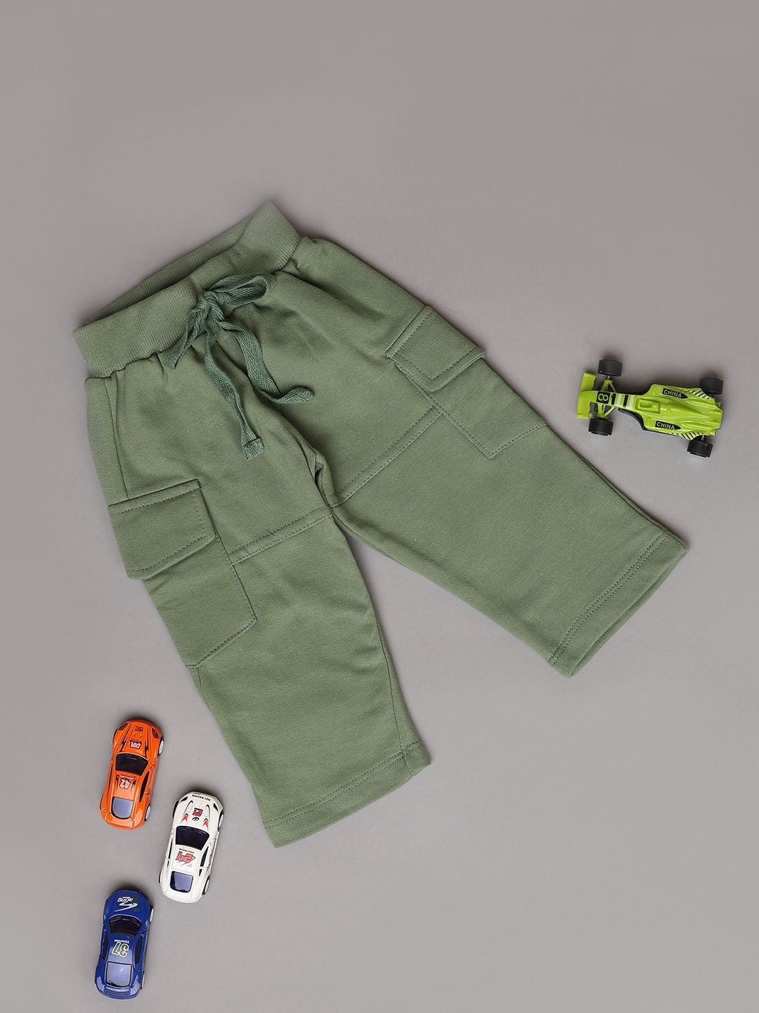 

V-Mart Infants Mid Rise Track Pants, Olive