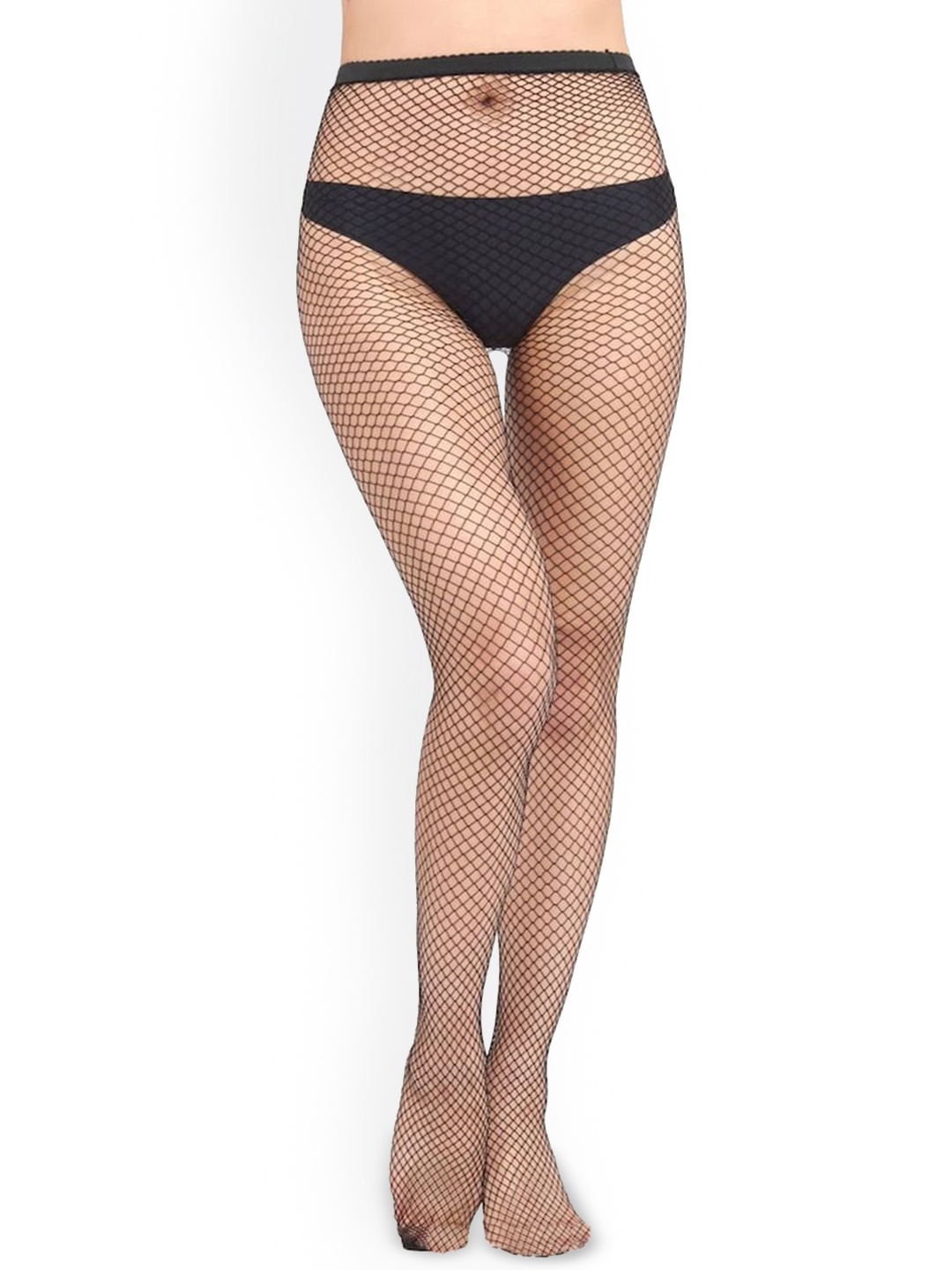 

BAESD Self Design Sheered Stockings, Black