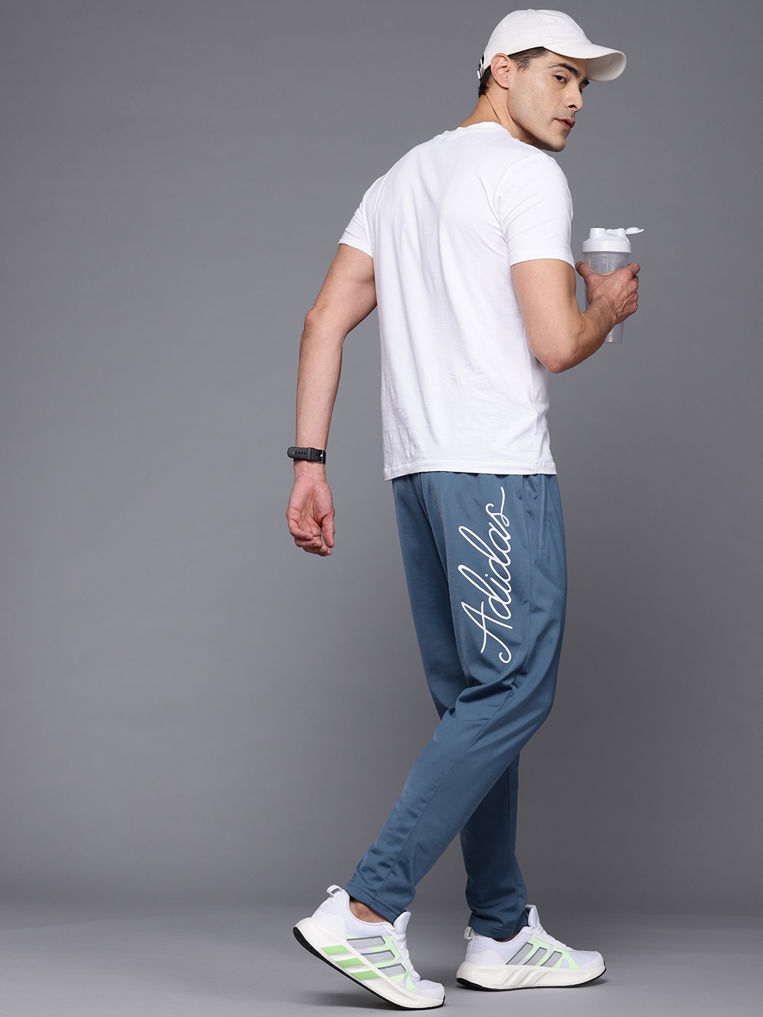 

ADIDAS Men Foil Print Track Pants, Blue