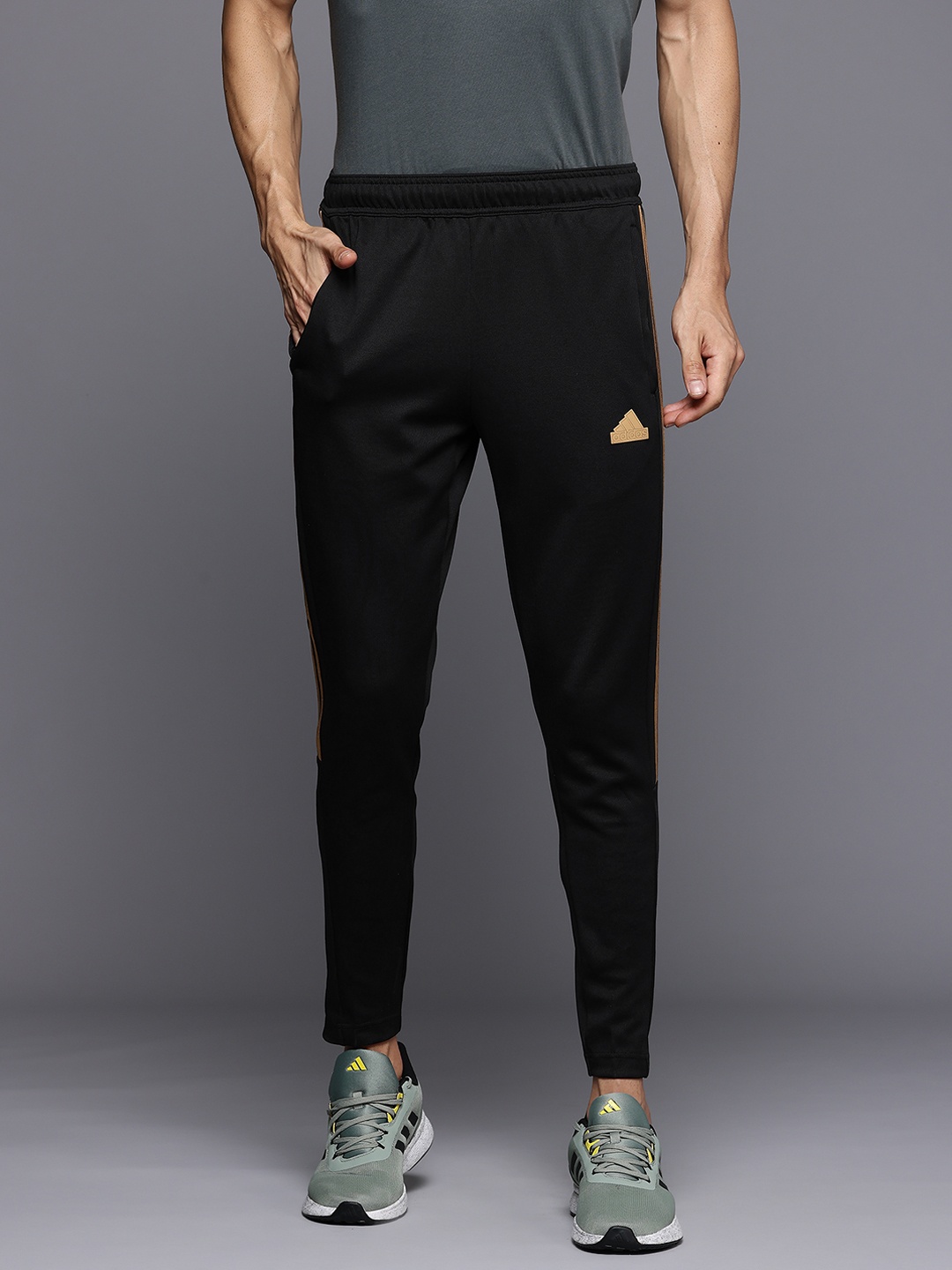 

ADIDAS Side-Striped House of Tiro Nations Pack Track Pants, Black