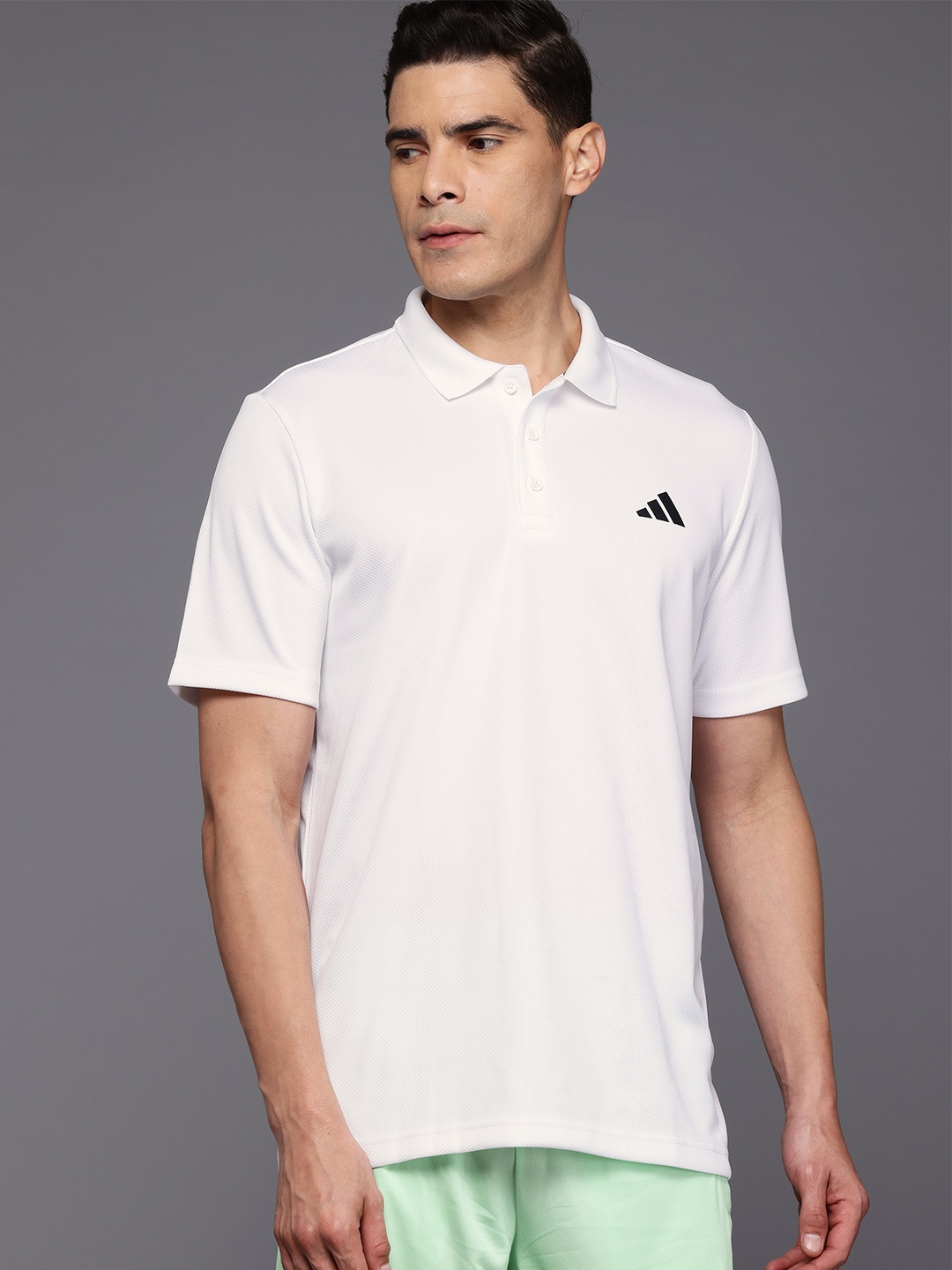 

ADIDAS Tr-Es Polo Collar T-shirt, White