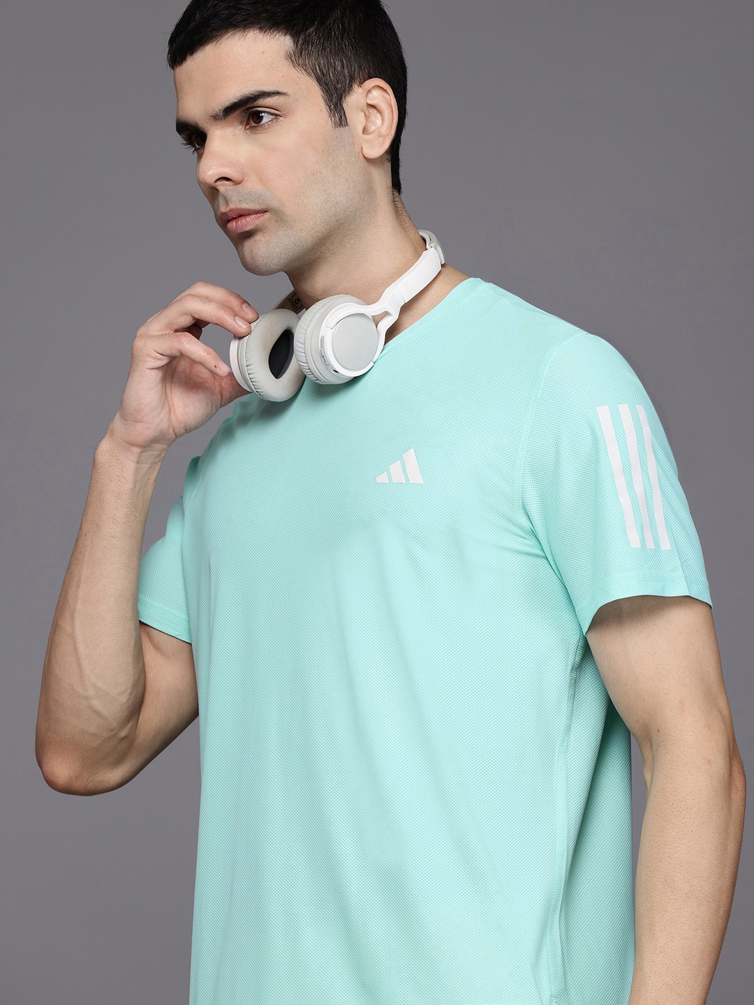 

ADIDAS Own the Run Tee, Turquoise blue