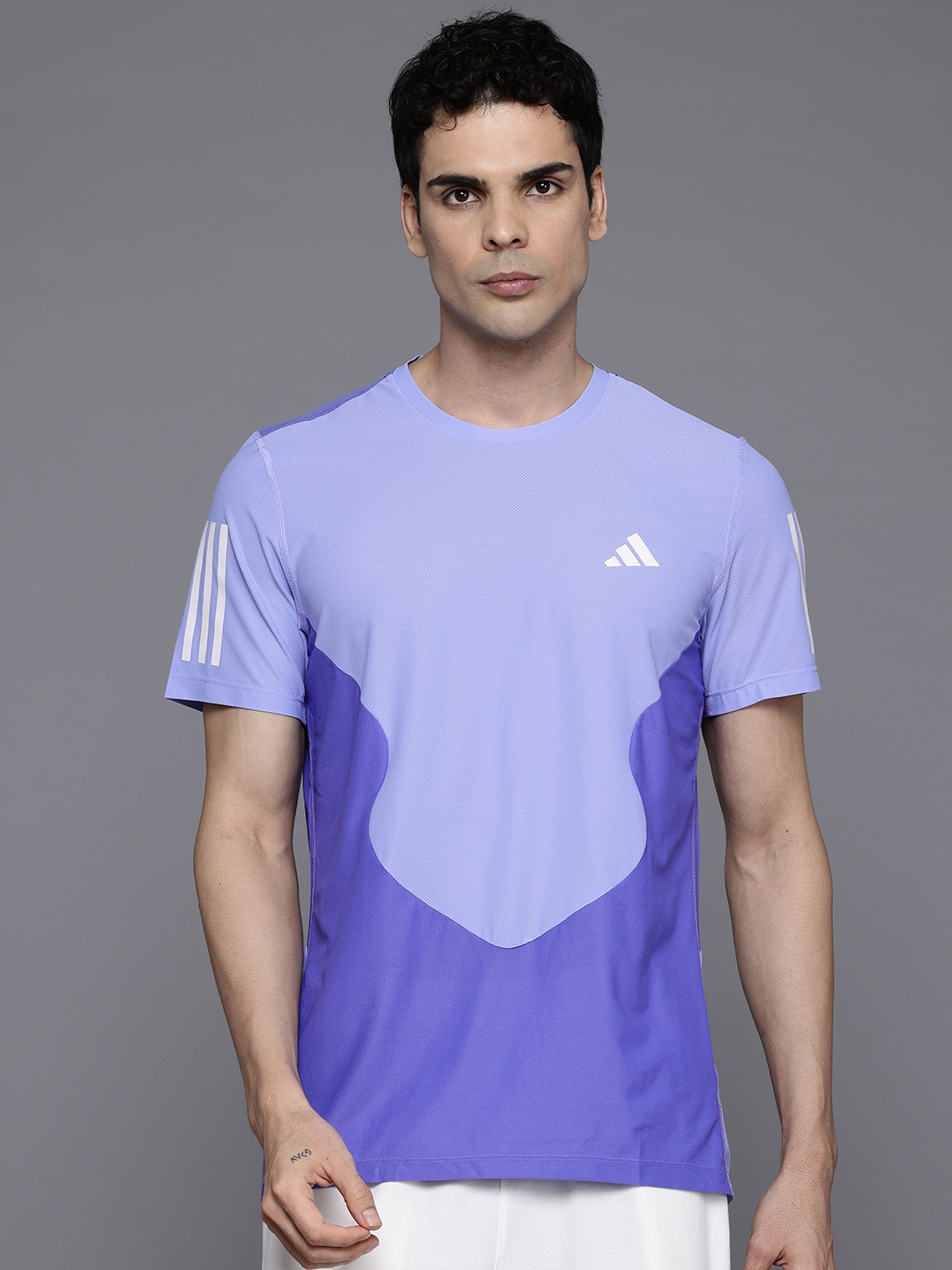 

ADIDAS AEROREADY Colourblocked Running T-shirt, Blue