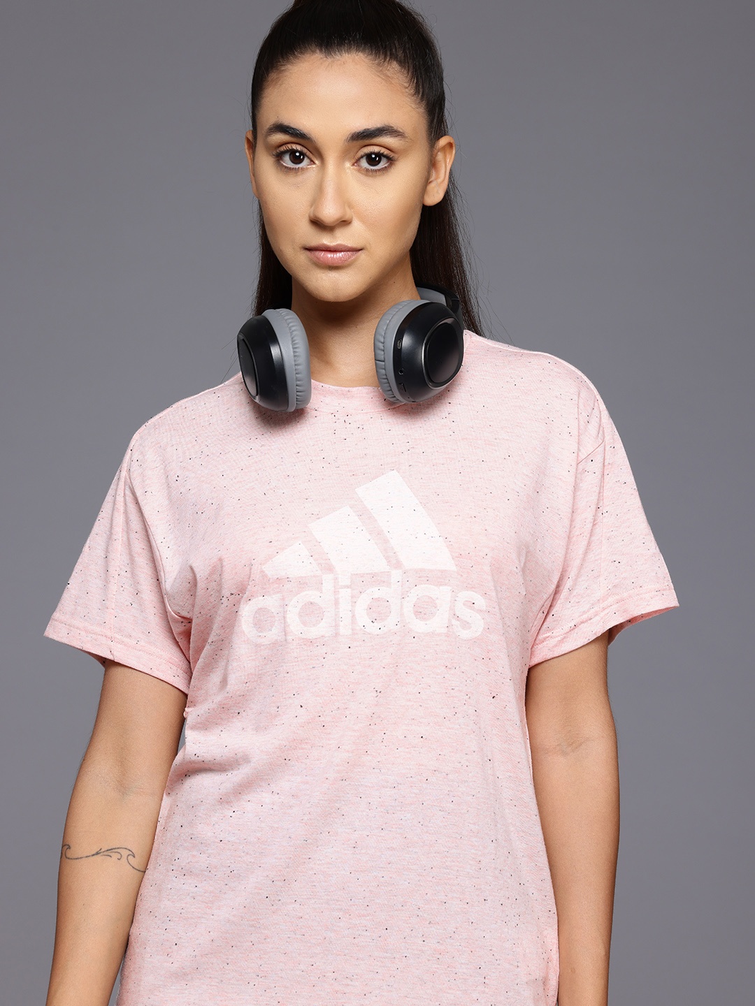 

ADIDAS Printed Training Winrs 3.0 Sports T-shirt, Pink