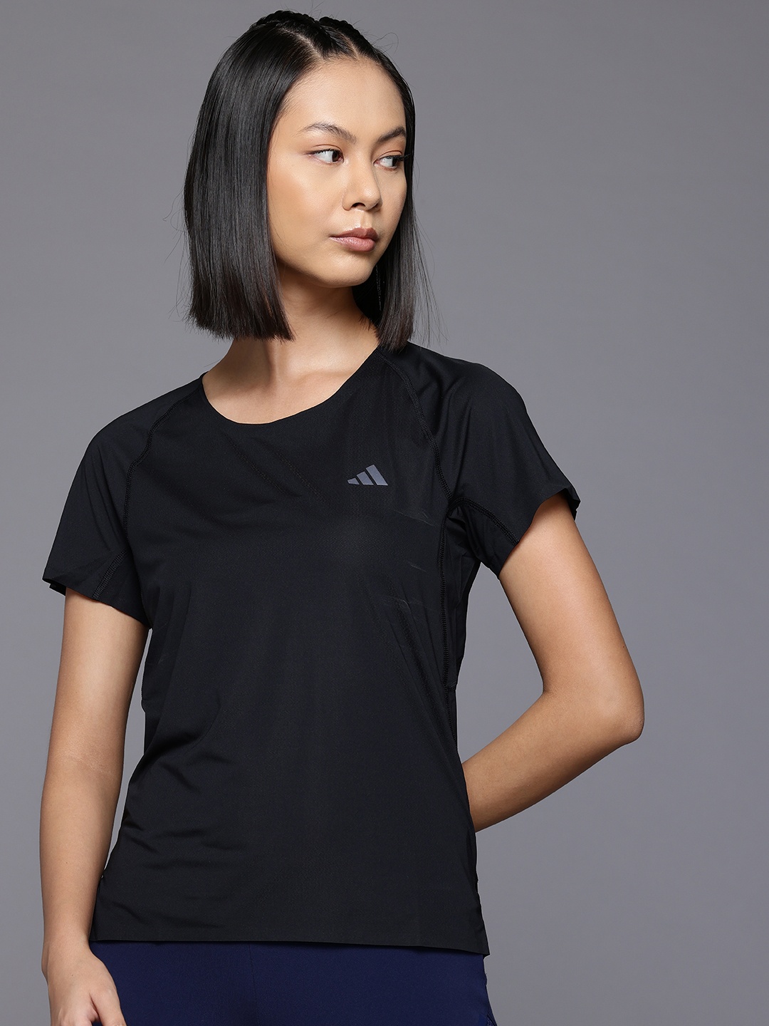 

ADIDAS Women Extended Sleeves Adizero T-shirt, Black