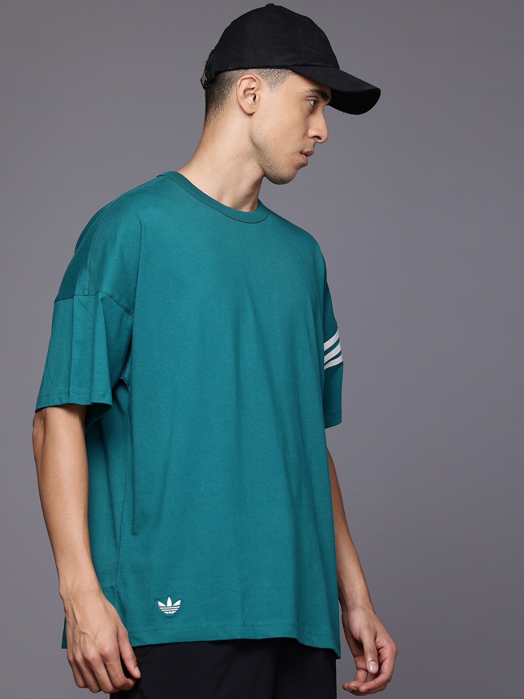 

ADIDAS Originals Neuclassics Pure Cotton Oversized T-shirt, Teal