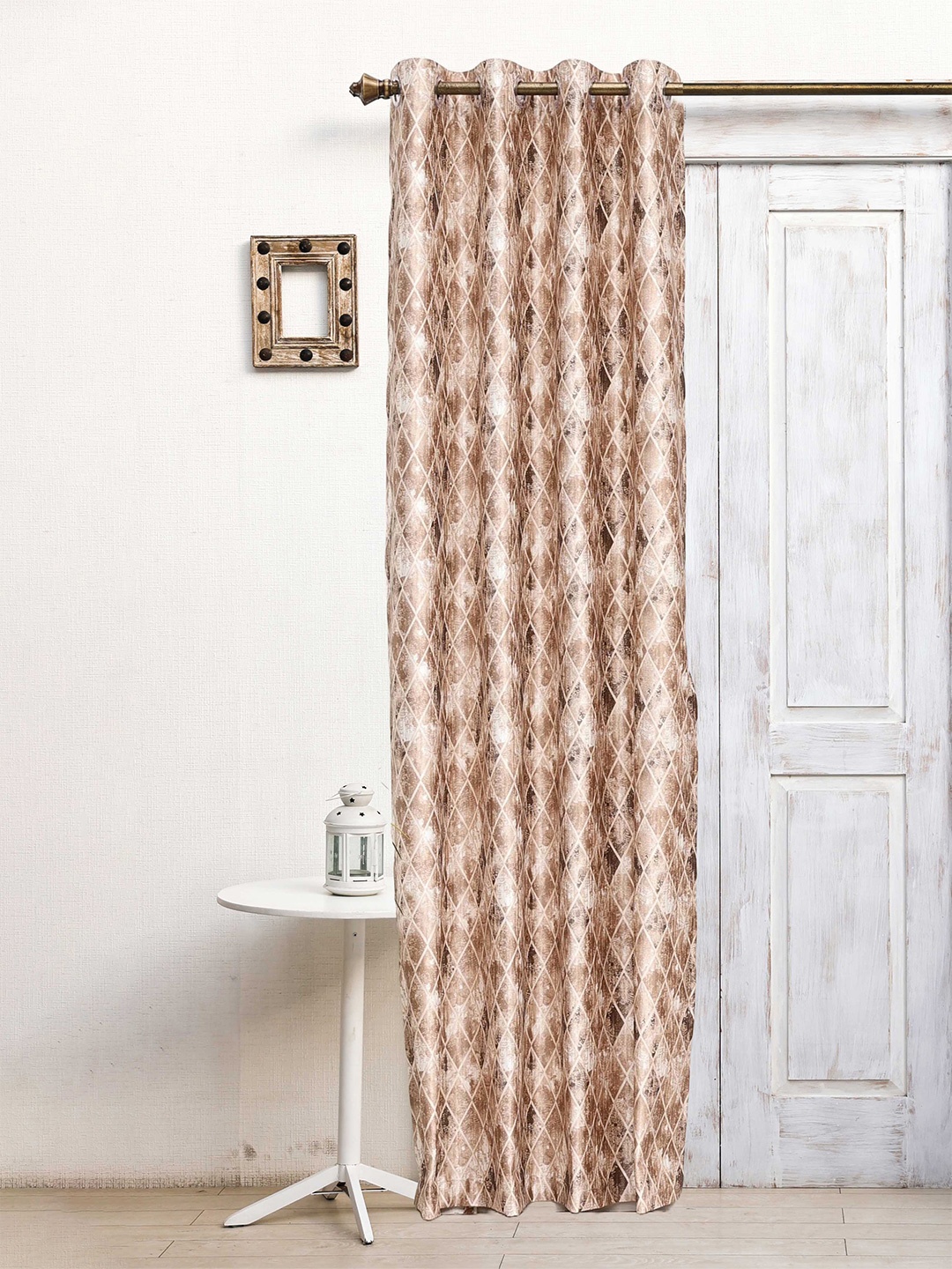 

Ariana Beige & Black Geometric Printed Jacquard Door Curtain