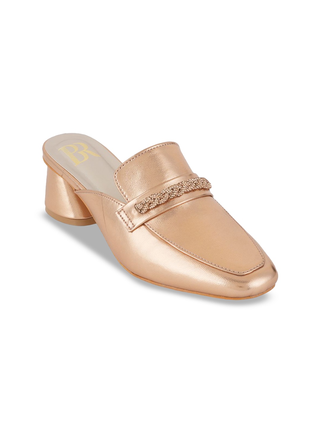 

Bella Rosa Textured Block Sandals, Rose gold