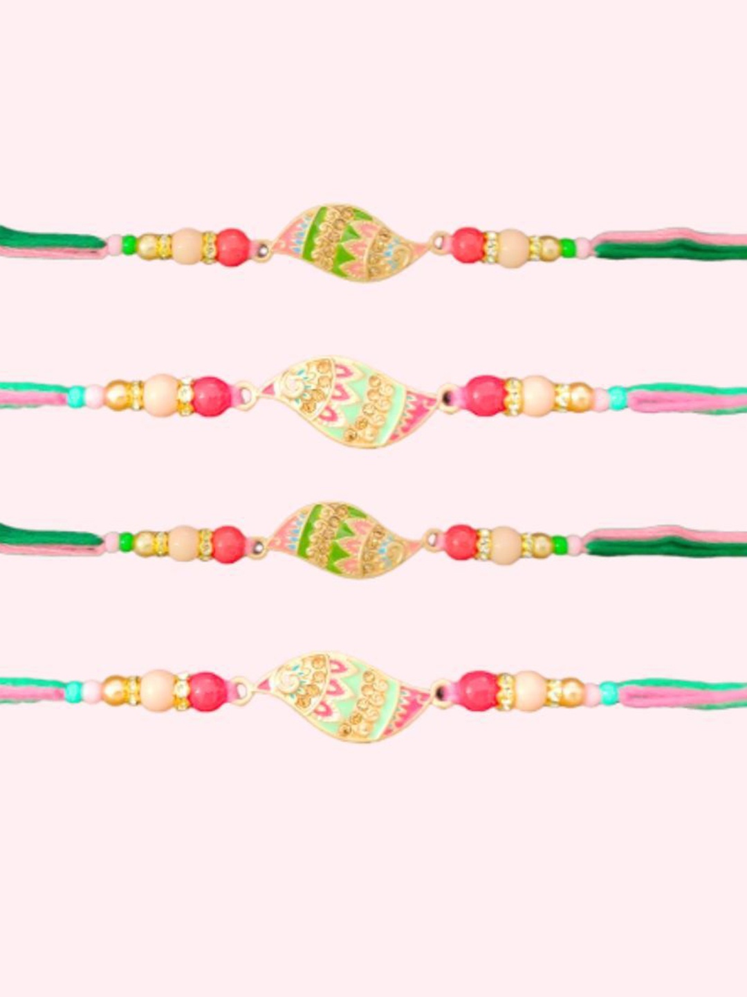 

PUFFSMART Thread Rakhi, Green