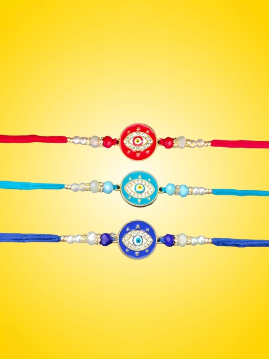 

PUFFSMART Thread Rakhi, Red