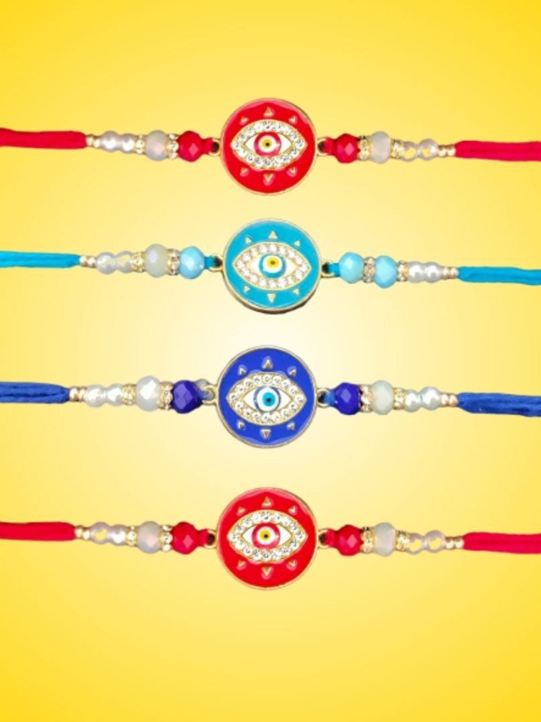 

PUFFSMART Thread Rakhi, Red