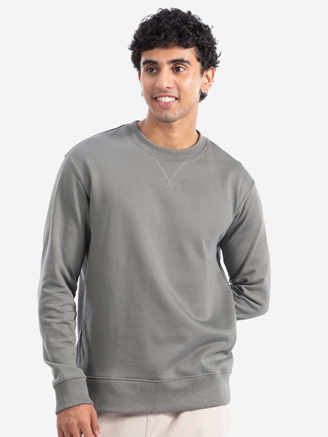 

Domyos By Decathlon Round Neck Long Sleeve Sweatshirts, Khaki