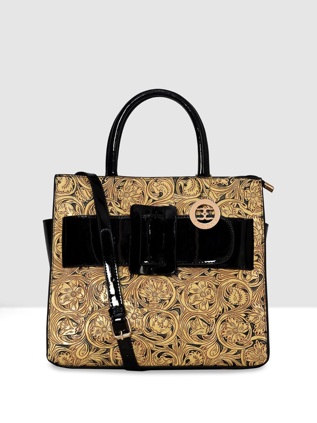

ESBEDA PU Oversized Structured Handheld Bag, Beige